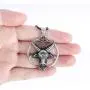 HAQUIL Baphomet Necklace - Stainless Steel, Inverted Pentagram Sabbatic Goat Pendant - PU Leather Cord, 19.7'' HAQUIL Baphomet Necklace - Stainless Steel, Inverted Pentagram Sabbatic Goat Pendant - PU Leather Cord, 19.7''