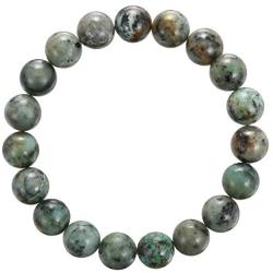 JM Design Gemstone Bracelet Smooth Round Size 8mm 10mm 7.5'' Length