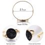 vuvuo 18K Gold Plated Big Dipper Bangle Bracelet for Women Shiny Fashion Personality Bracelets Jewelry Friend Gift
