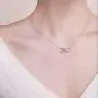 Tiny Heart Star Moon Cross Infinity Love Pendant Necklace for Women Girls Kids 925 Sterling Silver 14K Gold Plated Simple Mini Cute Petite Choker Tassel Chain Multiple Jewelry Set (Infinity love)