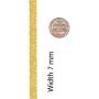 Lifetime Jewelry 7mm Vintage Flat Basket Weave Bracelet 24k Real Gold Plated for Women and Men
