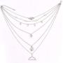 Cathercing Multilayer Boho Necklace for Women Moon Elephant Symbol 12 Constellation Pendant Choker Chain Girls Jewelry On Summer Beach Accessories (Shell Scallop Coconut Tree Beads Fish Tail)