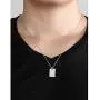 Dawapara Hebrew Aaronic Blessing Necklace Messianic Jewish Yeshua Symbol Dog Tag Pendant Jewelry for Mens Women