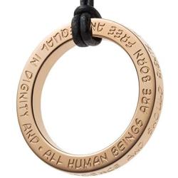GILARDY Human Rights Pendant P3 Stainless Steel Engraving Human Rights