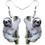 NEWEI Acrylic Unique South American Sloth Earrings Dangle Drop For Women Girl Wild Animal Jewelry Charm Gifts NEWEI Acrylic Unique South American Sloth Earrings Dangle Drop For Women Girl Wild Animal Jewelry Charm Gifts