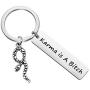 WSNANG Riverdale Inspired Gift Karma is A Bitch Keychain Southside Serpents Snake Charm Jewelry Riverdale TV Themed Gift