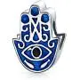 Amulet Talisman Blue Hamsa Hand Evil Eye Spiritual Good Luck Charm Bead For Teen For Women 925 Sterling Silver Fits European Bracelet Amulet Talisman Blue Hamsa Hand Evil Eye Spiritual Good Luck Charm Bead For Teen For Women 925 Sterling Silver Fits European Bracelet