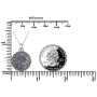 Urn Necklaces for Ashes Oxidized Silver 925 for Women,Cremation Jewelry for Ashes Keepsake Memorial Pendant Necklace Gifts for Best Friends