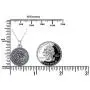 Urn Necklaces for Ashes Oxidized Silver 925 for Women,Cremation Jewelry for Ashes Keepsake Memorial Pendant Necklace Gifts for Best Friends