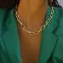 TseanYi Punk Chunky Chain Necklace Gold Paperclip Choker Necklace Oval Link Chain Collar Necklaces Jewelry for Women and Girls (Gold) TseanYi Punk Chunky Chain Necklace Gold Paperclip Choker Necklace Oval Link Chain Collar Necklaces Jewelry for Women and Girls (Gold)
