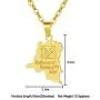 Fashion Gold Color Congo Map Pendant Necklace for Women Men Stainless Steel DRC Jewelry Gift Fashion Gold Color Congo Map Pendant Necklace for Women Men Stainless Steel DRC Jewelry Gift