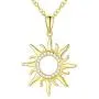 Blocaci 14K Yellow Gold Pendant Necklaces for Women Real Gold Moissanite Sun Necklaces Anniversary Valentines Day Blocaci 14K Yellow Gold Pendant Necklaces for Women Real Gold Moissanite Sun Necklaces Anniversary Valentines Day
