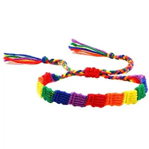 Nanafast Rainbow LGBT Bracelet Adjustable Handmade Pride Braided Bracelet for Gay & Lesbian Rainbow Pride Bracelet Gifts Nanafast Rainbow LGBT Bracelet Adjustable Handmade Pride Braided Bracelet for Gay & Lesbian Rainbow Pride Bracelet Gifts