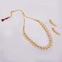 Zephyrr Ethnic Necklace Kundan Choker Gold Necklace Earrings Set Jewelry for Women Wedding Party Wear Indian Fashion Jewelry JAN-2086