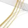 Bijoux et tou 18K Gold Plated Multi Layer Astrology Constellation Horoscope Zodiac Simple Double Side Pendant Necklace 15.5''-21''