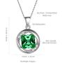 Aurora Tears 925 Sterling Silver 12 Birthstones Necklace/Earring/Ring/Bracelet Women Birthstone Pendant Crystal Fashion Birthday Jewelry