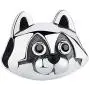 EvesCity Bolenvi 925 Sterling Silver Cute Raccoon Head Charms Beads Pendants for Charm Bracelets & Necklace - Best Gift for Her EvesCity Bolenvi 925 Sterling Silver Cute Raccoon Head Charms Beads Pendants for Charm Bracelets & Necklace - Best Gift for Her