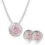 UNY Unique Fahsion Jewelry Sets Designer Inspired CZ Inlaid 2 Tone Womens Valentines