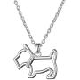 Fashion Adorable Dog Series Scottie Dachshund Sitting Dog Animal Link Chain Necklace
