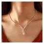 Barode Womens Bridal Wedding Necklace Earring Set Silver Shiny Rhinestone Necklaces Bride Crystal Jewelry Accessories for Women and Girls Barode Womens Bridal Wedding Necklace Earring Set Silver Shiny Rhinestone Necklaces Bride Crystal Jewelry Accessories for Women and Girls