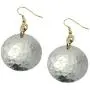 Hammered Aluminum Disc Earrings By John S Brana Handmade Jewelry - Super Lightweight - Hypoallergenic Hammered Aluminum Disc Earrings By John S Brana Handmade Jewelry - Super Lightweight - Hypoallergenic