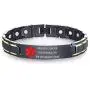 XUANPAI Custom Engraving Watch Band Stainless Steel Magnet Therapy Medical Alert ID Bracelet,Adjustable XUANPAI Custom Engraving Watch Band Stainless Steel Magnet Therapy Medical Alert ID Bracelet,Adjustable