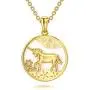 14K Solid Gold Unicorn Necklace Unicorn Jewelry for Girls Women Dainty Pendant Necklace Yellow Gold 18'' 14K Solid Gold Unicorn Necklace Unicorn Jewelry for Girls Women Dainty Pendant Necklace Yellow Gold 18''