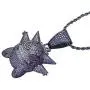 Gengar Purple Cubic Zirconia Hip Hop Pendant Necklace for Fans Classic Collection