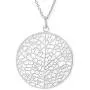Boma Jewelry Sterling Silver Leaf Circle Pendant Necklace, 20 Inches Boma Jewelry Sterling Silver Leaf Circle Pendant Necklace, 20 Inches