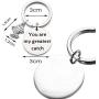 AKTAP Fishing Lure Jewelry Fisherman Gift You are My Greatest Catch Valentiness Day Keychain Gift Boyfriend Husband