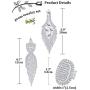 Finrezio 3 PCS Silver Tone Chandelier Earrings Oval Ring Set for Women Prom Long Rhinestone Dangle Earrings Crystal Costume Jewelry Set