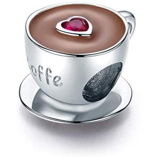 Coffee Charms for Pandora Bracelets 925 Sterling Silver Beads Jewelry Gift for Women