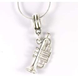 Trumpet Jewelry | Trumpet Charm on a Trumpet Necklace for Women These are Great Trumpet Gifts for Women and Trumpet Jewelry for Men A Nice His and Her Music Necklace for a Friend or Relative
