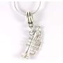 Trumpet Jewelry | Trumpet Charm on a Trumpet Necklace for Women These are Great Trumpet Gifts for Women and Trumpet Jewelry for Men A Nice His and Her Music Necklace for a Friend or Relative