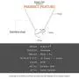 ELBLUVF 18k Silver Gold Rose Gold Plated Stainless Steel Women Sideways Anchor Pendant Necklace 18inches Choose Colors