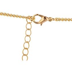 LUX ACCESSORIES Gold Tone Green Weed Pot Leaf Green Rhinestones Chain Necklace