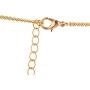 LUX ACCESSORIES Gold Tone Green Weed Pot Leaf Green Rhinestones Chain Necklace
