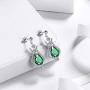 Aurora Tears Violin Music Jewelry Women 925 Sterling Silver Music Fans Birth Stone Pendant/Earrings Musicial Gift Musician Birthday Jewelry Present