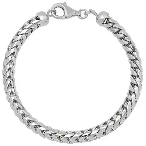 Mens 925 Sterling Silver 3MM 5.5MM Franco Chain Necklace, Square Box Link Rhodium Franco Necklace and Bracelet,925 Franco Chain for Men, Open Box Link Chain Mens 925 Sterling Silver 3MM 5.5MM Franco Chain Necklace, Square Box Link Rhodium Franco Necklace and Bracelet,925 Franco Chain for Men, Open Box Link Chain