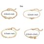 Dremcoue 12 Pcs Dainty Bracelets Set for Women Girls Handmade Simple Cute Charm Chain Bracelet Adjustable Bracelet Set