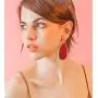 10 Pairs Lightweight Leather Earrings for Women Girls - Petal Drop Earrings Set Antique Handmade Faux Leather Jewelry for Daily Wear