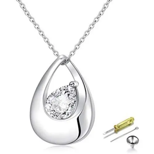 S925 Sterling Silver Urn Necklace for Ashes Cremation Memorial Keepsake Pendant Necklace Jewelry for Women S925 Sterling Silver Urn Necklace for Ashes Cremation Memorial Keepsake Pendant Necklace Jewelry for Women