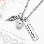 XIUDA Cremation Necklace for Ashes Heart Urn Necklace Memorial Ash Necklace Stainless Steel Cremation Jewelry-Forever in My Heart