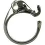 Ellenviva Elephant Adjustable Animal Wrap Ring Shiny Graphite Tone