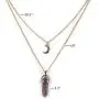 Healing Crystal Stone Moon Choker Necklace Witch Jewelry for Women Healing Crystal Stone Moon Choker Necklace Witch Jewelry for Women