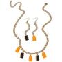 Pingyongchang Gradient Twinkling Gummy Bear Earring Necklace Set Creative Cute Mini Cartoon Bears Multicolor Resin Candy Pendant Jewelry for Women Girls Teens Wife Daughter Sister Birthday Gift