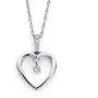 925 Sterling Silver 1/10 Cttw Diamond Heart Pendant Necklace 18'' Rope Chain (I Color, I1 Clarity) 925 Sterling Silver 1/10 Cttw Diamond Heart Pendant Necklace 18'' Rope Chain (I Color, I1 Clarity)