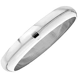 14k White Gold Mens Ladies Unisex Ring Wedding Band 5MM Domed Plain Shiny Polished Traditional Fit (Available in Sizes 5 to 13) size 7