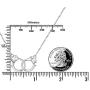 DAOCHONG S925 Sterling Silver Handcuffs Necklace Pendant for Women