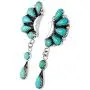 Turquoise Earrings 925 Sterling Silver & Genuine Turquoise (Select Color) Turquoise Earrings 925 Sterling Silver & Genuine Turquoise (Select Color)